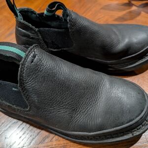 Black Leather Georgia Boots